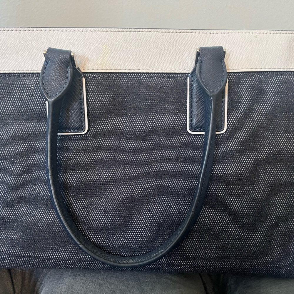 Authentic Kate Spade denim medium satchel. Original price $399